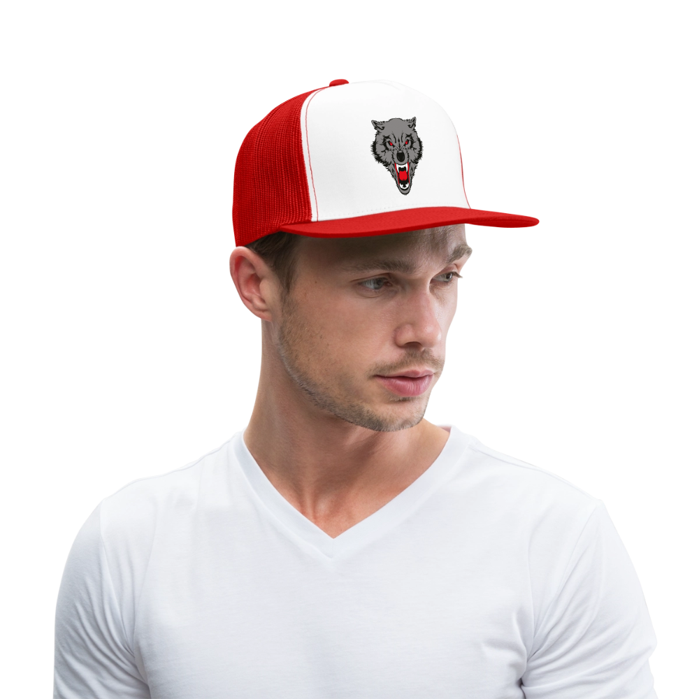 Trucker Hat - white/red