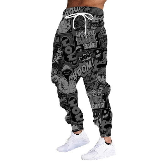 Men's Colorful Printing Sports Casual Sweatpants