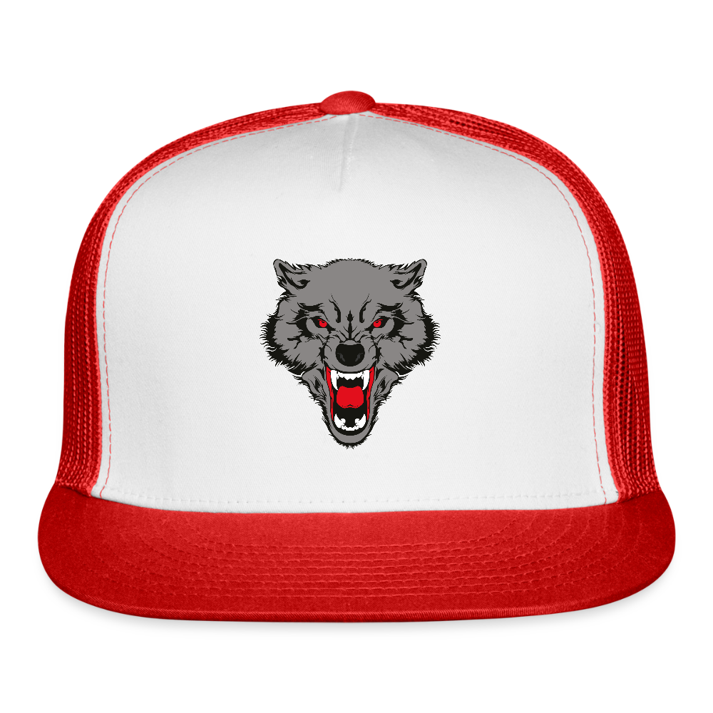 Trucker Hat - white/red