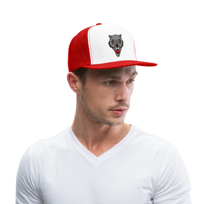 Trucker Hat - white/red