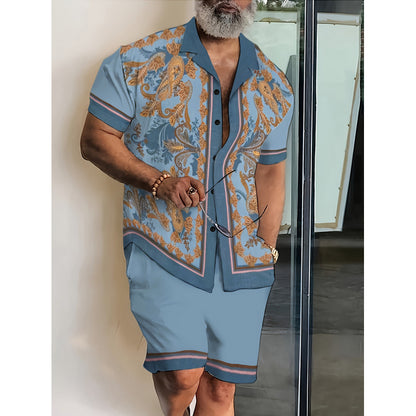 Men's Shirt Suit Yards 3d Digital Printing