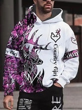 Spring 3D Printed Hooded Long Sleeve Sweater