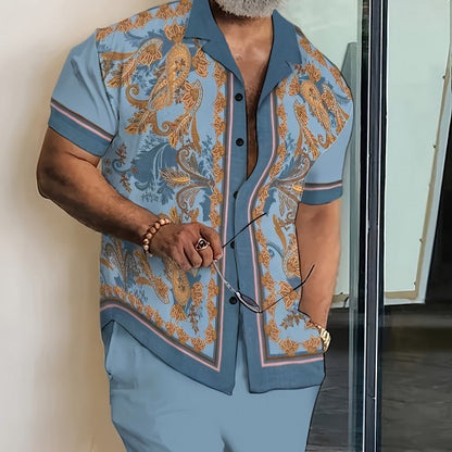 Men's Shirt Suit Yards 3d Digital Printing