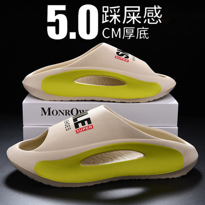 EVA Slip Feeling Soft Bottom Non-slip Outdoor Wear-resistant Indoor Lovers Mute Sandals And Slippers Women Wholesale Price