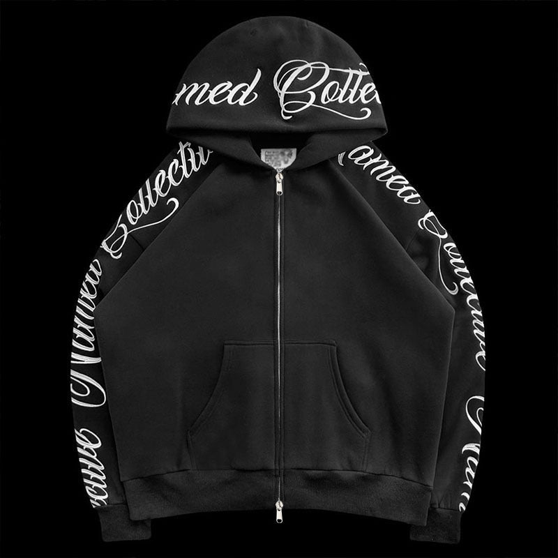 Monogrammed Cardigan Jacket Sweatpants Suit