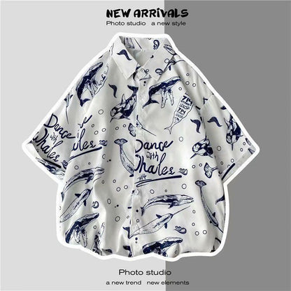 Flower Shirt Design Sense Niche Top