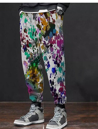 Men's Colorful Printing Sports Casual Sweatpants