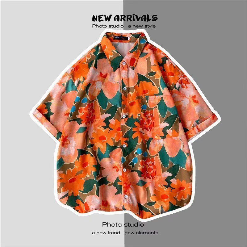 Flower Shirt Design Sense Niche Top