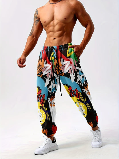 Men's Colorful Printing Sports Casual Sweatpants