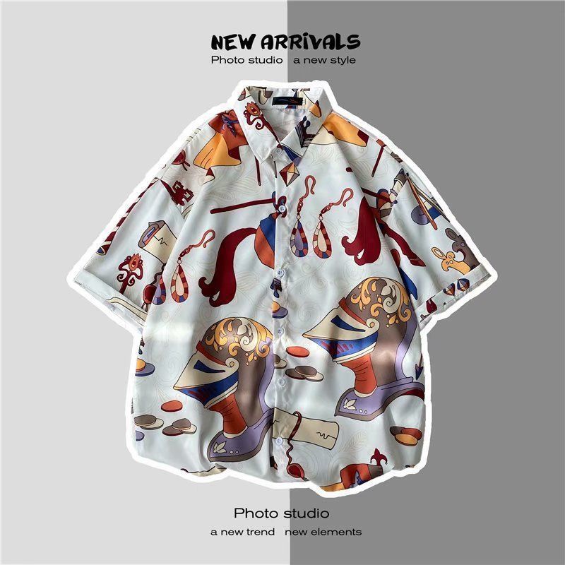 Flower Shirt Design Sense Niche Top