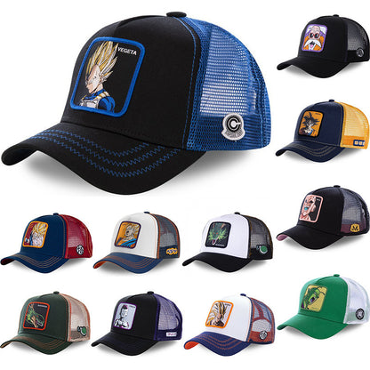 Classic Cartoon Dragon Ball Series Baseball Cap Anime Net Cap Goku Buo Summer Autumn Hip Hop Casual Cap All-Match
