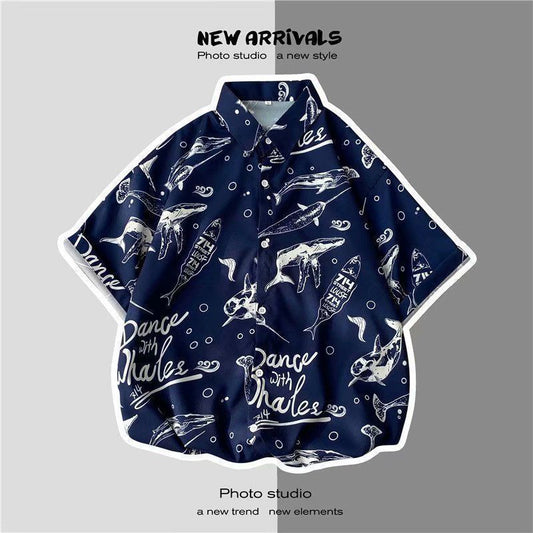 Flower Shirt Design Sense Niche Top