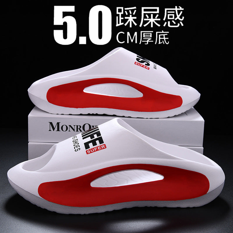 EVA Slip Feeling Soft Bottom Non-slip Outdoor Wear-resistant Indoor Lovers Mute Sandals And Slippers Women Wholesale Price