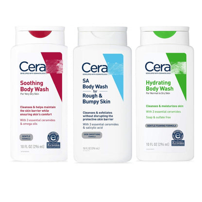 US Version Of Cera/Fuve/Shile Foam-free Salicylic Acid Body Soap Moisturizing Exfoliating Chicken Skin Moisturizing Cross-border Exclusive