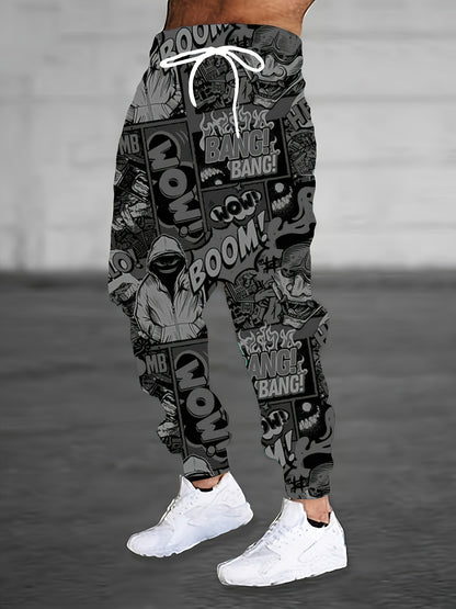 Men's Colorful Printing Sports Casual Sweatpants